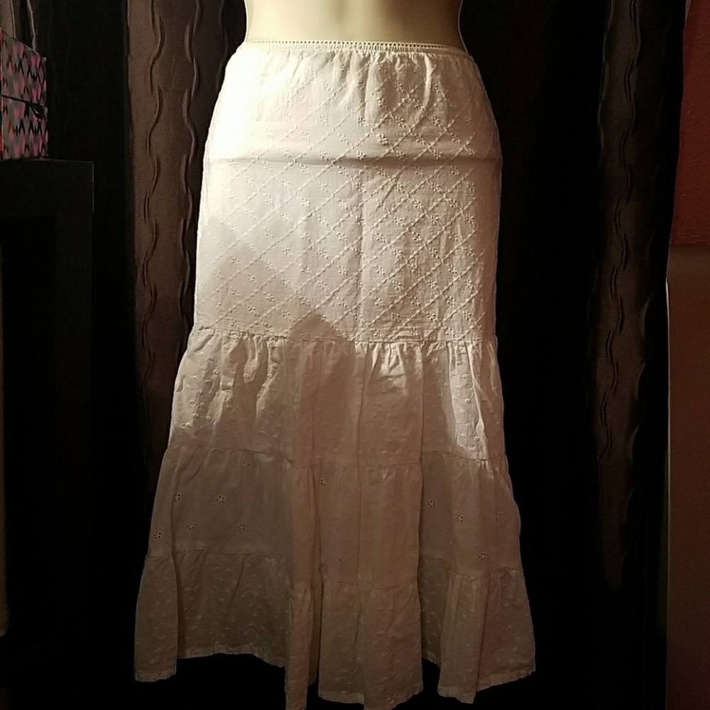 White skirt